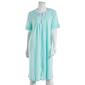 Petite Jasmine Rose Short Sleeve 41in Blister Knit Zip Front Robe - image 1