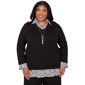 Plus Size Alfred Dunner Seville Print Woven Two In One Sweater W - image 1