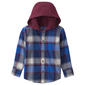 Toddler Boy Carter''s(R) Plaid Twill Button Down Shirt with Hood - image 1