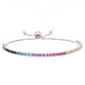 Sterling Silver Rainbow Adjustable Bracelet - image 1