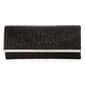 Sasha Shimmer Pleated Flap Clutch Evening Bag - image 1