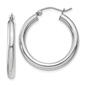Gold Classics&#40;tm&#41; 14kt. White Gold 25mm Tube Hoop Earrings - image 1