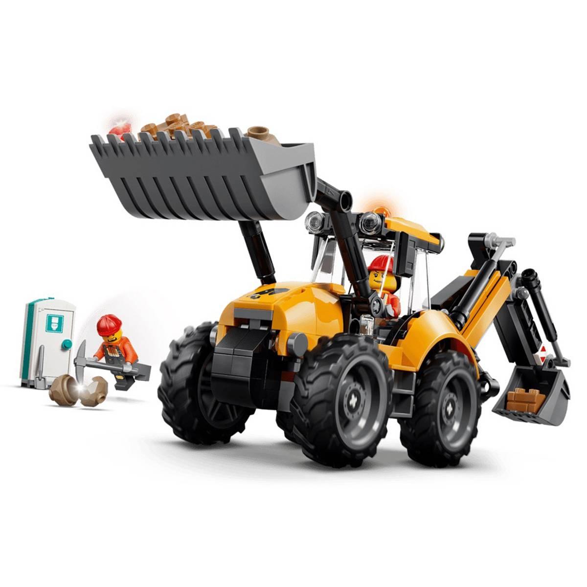 LEGO® City Yellow Backhoe Loader Building Kit