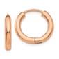 Gold Classics(tm) 14kt. Rose Gold Polished Hoop Earrings - image 1