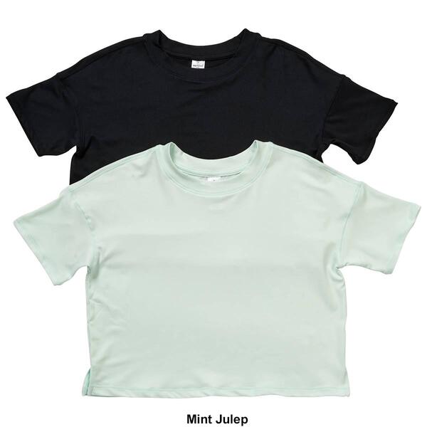 Girls &#40;7-12&#41; 90 Degree&#174; by Reflex 2pk. Super Soft Deluxe Boxy Tee