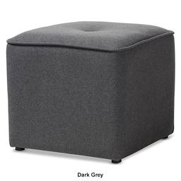 Baxton Studio Corinne Upholstered Ottoman