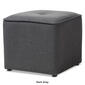 Baxton Studio Corinne Upholstered Ottoman - image 5