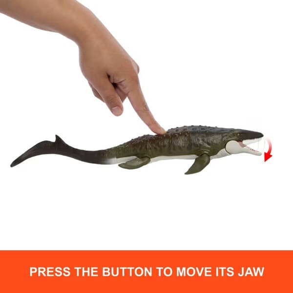 Matchbox Jurassic World Mosasaurus Rescue Action Boat Playset