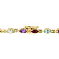 Gemstone Classics&#8482; Garnet Blue Topaz Peridot Tennis Bracelet - image 3