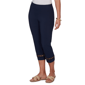 Petite Emaline Summer In The City Pull On Grommet Hem Capris - image 3