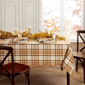 Threadmade Rus- Set Harvest Woven Plaid Tablecloth - image 2