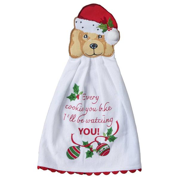 Kay Dee Bow Wowie Christmas Hang Up Kitchen Towel - image 