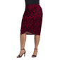 Plus Size 24/7 Comfort Apparel Ruched Pencil Skirt - image 2