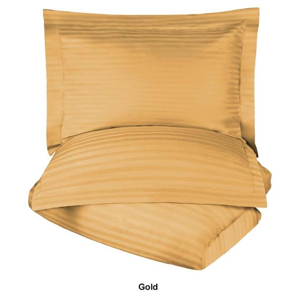 Superior 300TC Egyptian Cotton Striped Duvet Cover Set