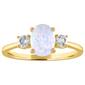 Gemstone Classics&#40;tm&#41; Oval Simulated Opal 10kt. Gold Ring - image 1