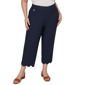 Plus Size Emaline Sapphire Serenade II Scallop Hem Pull On Capris - image 1