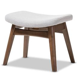 Baxton Studio Vera Upholstered Ottoman