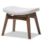 Baxton Studio Vera Upholstered Ottoman - image 1