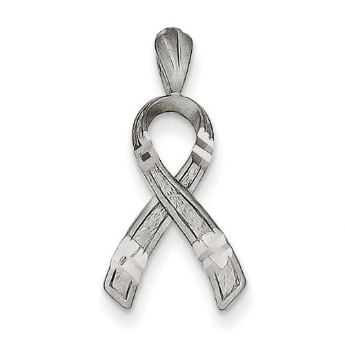 Gold Classics(tm) 14kt. White Gold Awareness Pendant - image 