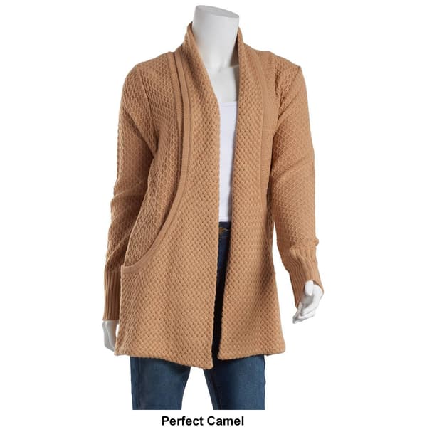 Womens 89th & Madison Long Sleeve Cardigan with Pockets - Boscov's