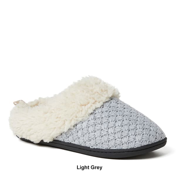 Womens Dearfoams® Dani Textured Knit Clog Slippers