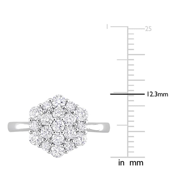 Diamond Classics™ 10kt. White Gold 1ctw. Diamond Engagement Ring