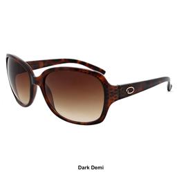 Womens O by Oscar Thinline Vented Rectangle Sunglasses