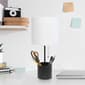Simple Designs Hammered Metal Organizer Table Lamp w/USB - image 2