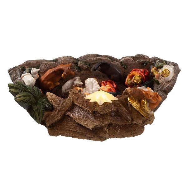 Kurt S. Adler 10.4in. Light-Up Nativity Table Piece
