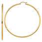 Gold Classics&#40;tm&#41; 14kt. Gold 65mm Tube Hoop Earrings - image 1