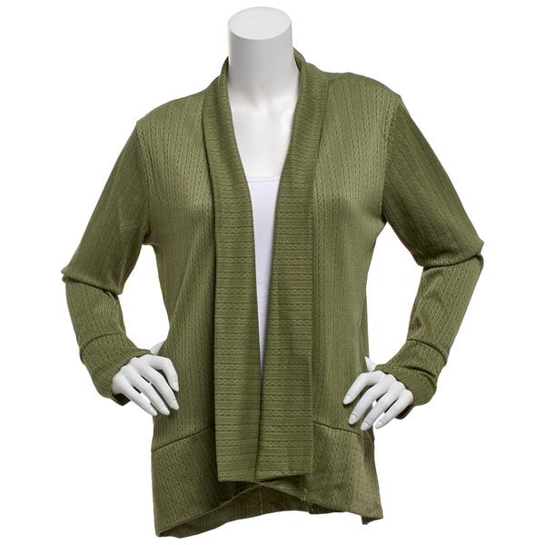 Womens Notations Long Sleeve Open Front Ikat Cardigan - image 
