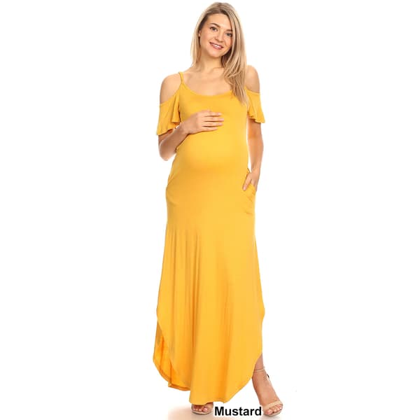 Plus Size White Mark Reta Maternity Maxi Dress