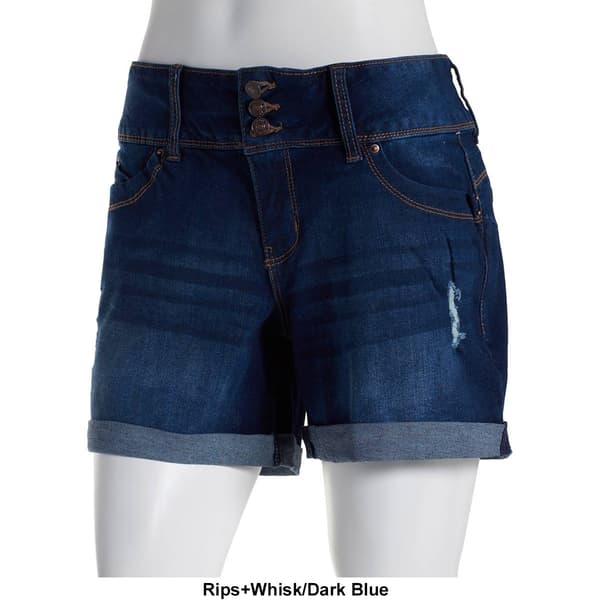 Womens Royalty Wbb Triple Button Roll Cuff 5in. Shorts