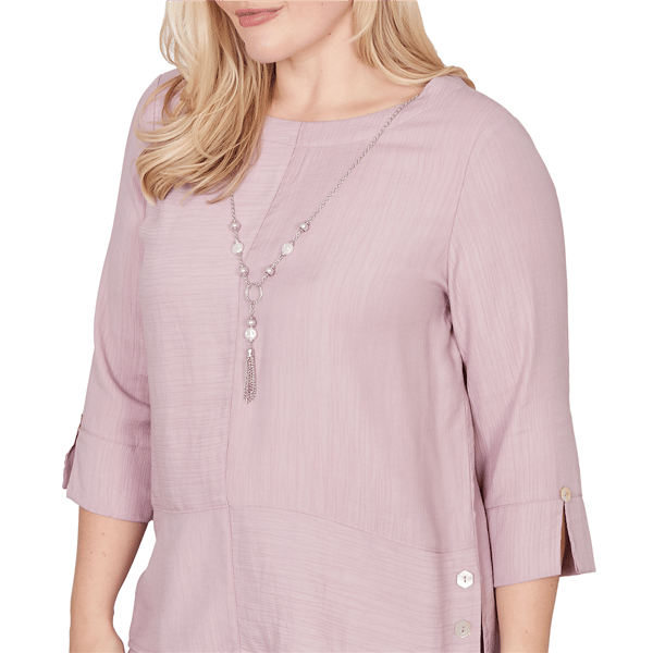 Womens Alfred Dunner Vintage Charm 3/4 Sleeve Blouse
