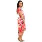 Plus Size Ellen Weaver Chiffon Floral High Low Hem Dress- Painter - image 5