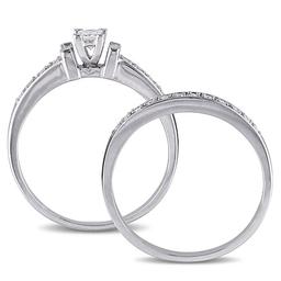 Loveblooms™  Multi-Shape 1/3ctw. Diamonds Bridal Ring Set