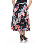 Plus Size White Mark Tasmin Floral Flare Midi Skirt - image 5