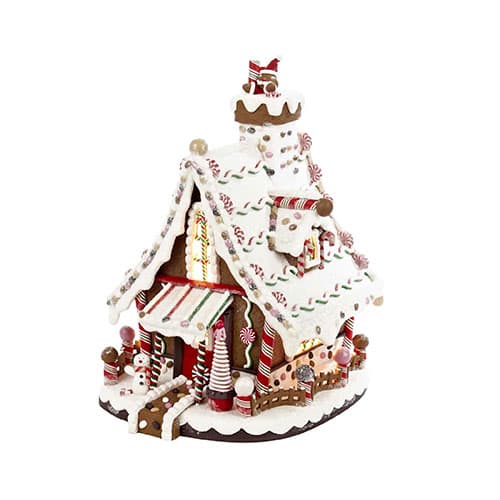 Kurt S. Adler 12in. Lighted Christmas Gingerbread House - image 