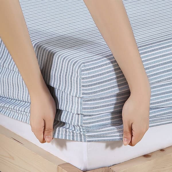 Eddie Bauer Ticking Stripe Cotton Percale Sheet Set