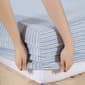 Eddie Bauer Ticking Stripe Cotton Percale Sheet Set - image 6
