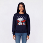 Juniors Peanuts(tm) Stars & Stripes Fleece Crew Neck Sweatshirt - image 1