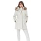 Womens Nine West Faux Wool Duffle w/Faux Fur Trimmed Hood - image 1