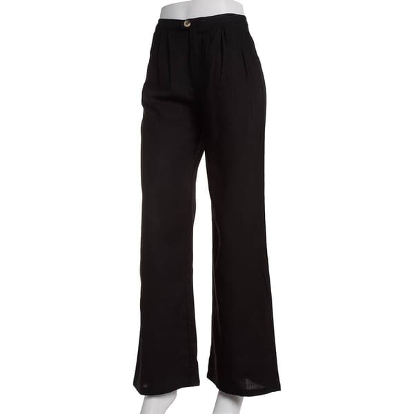 Juniors Love Tree Linen Pleated Wide Leg Pants