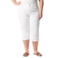 Plus Size Gloria Vanderbilt Solid Amanda Capri Pants with Slit - image 1