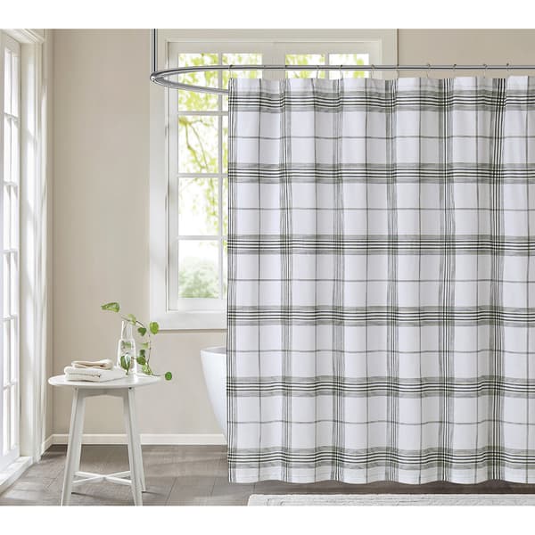 Cottage Classics Cottage Plaid Shower Curtain - image 