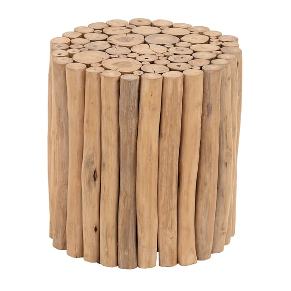 9th & Pike&#40;R&#41; Brown Teak Side Table