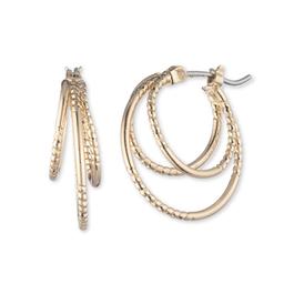 Napier Double Click-It Hoop Earrings