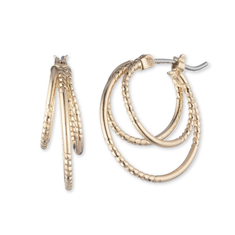 Napier Double Click-It Hoop Earrings