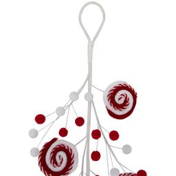 Northlight Seasonal 30in. Striped Candy Cane Swirls Pick