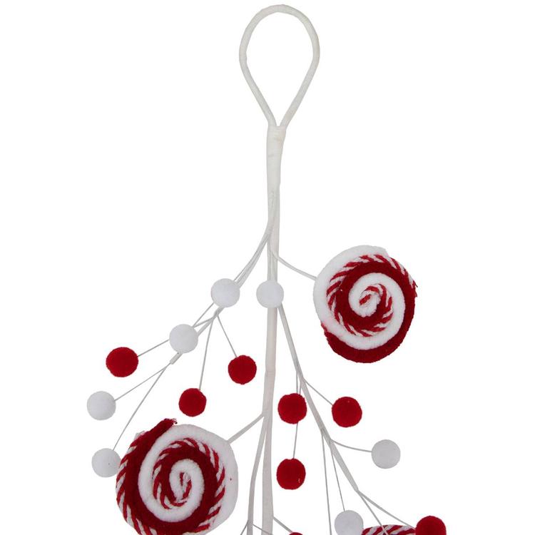 Northlight Seasonal 30in. Striped Candy Cane Swirls Pick